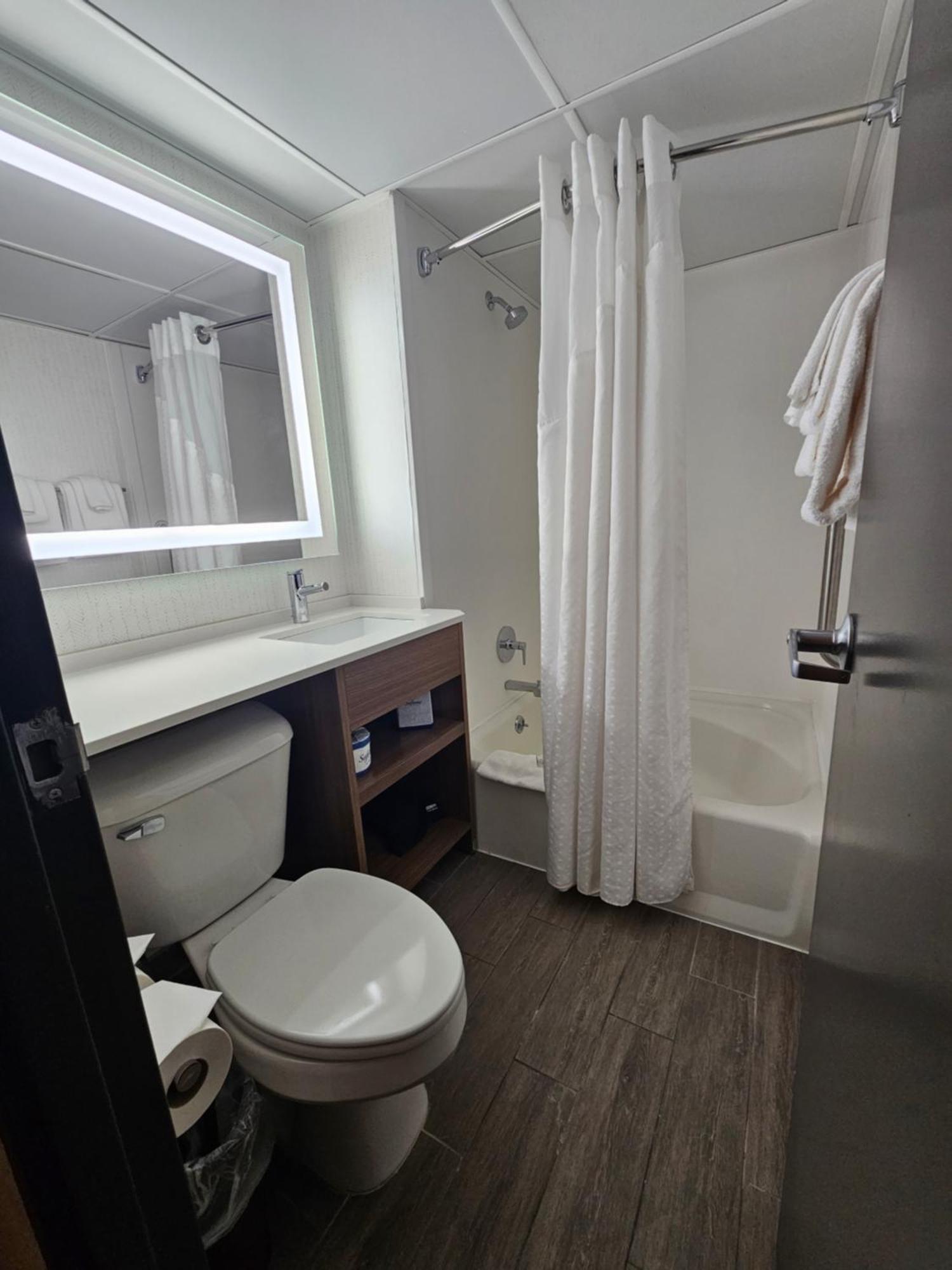 Room Two Queen Beds Mobility or Hearing Access Roll Shower Non-Smoking